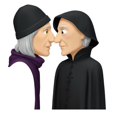 Severus Snape Quirinus Quirrell kissed each other  sticker