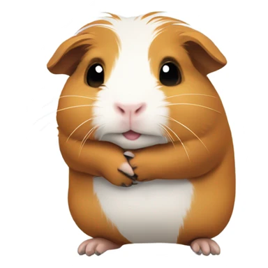 Guinea pig giving hug sticker