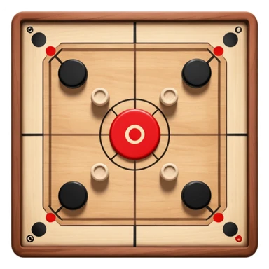 Please create carrom board game emoji in square format sticker