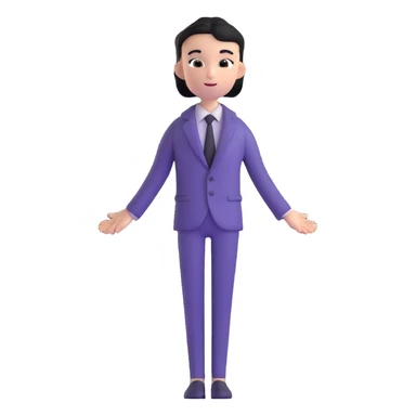 whimsical character with elegant simple outfit and mysterious aura sticker