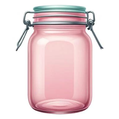 Pink pastel tinted Canning jar sticker
