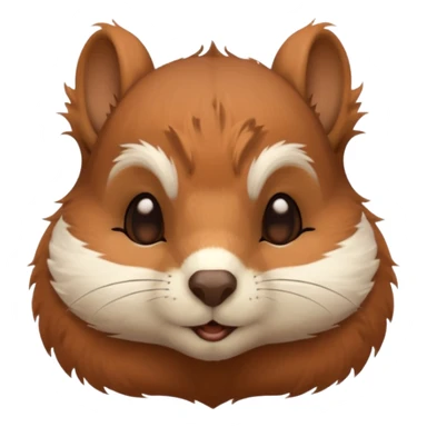 cosy squirrel eyes closed sticker