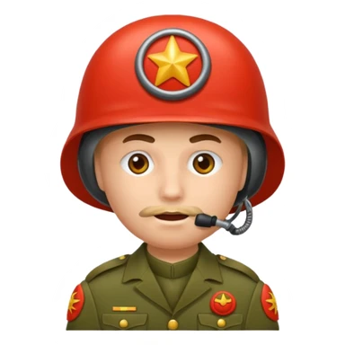 Eine Tomate mit Gesicht als Panzerkommandant sticker