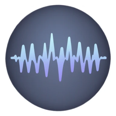 sound wave circle icon sticker
