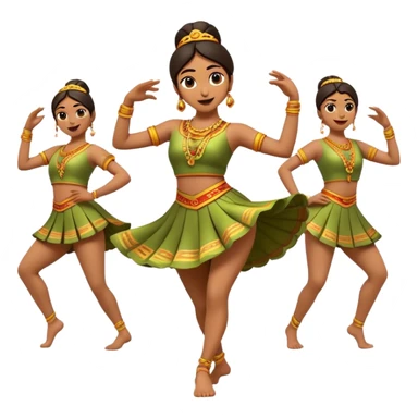 Cinematic Realistic Sirtaki Dance Pop Culture Emoji, showcasing energetic traditional dance movements rendered with dynamic, rhythmic lighting and expressive detail. sticker