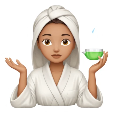 Perempuan lagi selfcare (tapi yang lebih ketutup) sticker