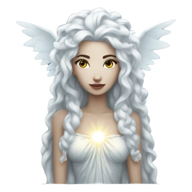 White Goddess of night  sticker