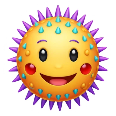 cute viruses sticker