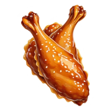 Saucy chicken wings sticker