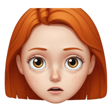 Chica asustada sticker