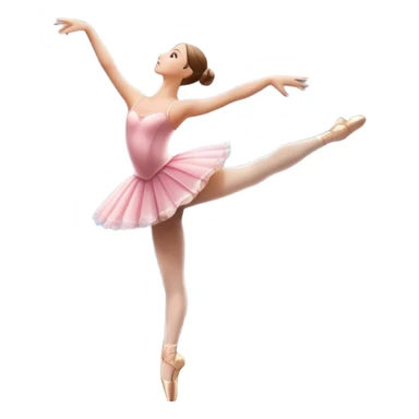 Icon for Ballet: a theater stage with silhouette of a ballerina in an elegant pose, surrounded by spotlight and stage lights. The icon should convey the grace and beauty of ballet, with focus on the dancer and the dramatic lighting. Transparent background. sticker