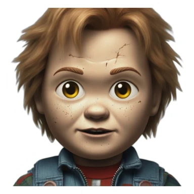 Chucky in chernobyl sticker