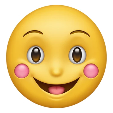 Emoji, smiley face, winking with one eye sticker