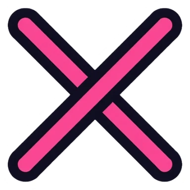 hot pink checkmark sticker