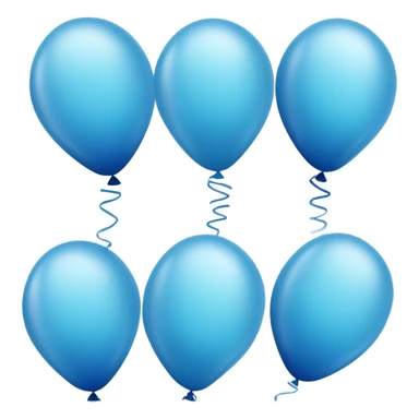 blue balloons sticker