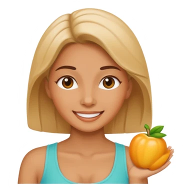 mujer feliz y sana  sticker