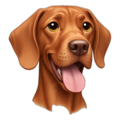 Vizsla dog happy sticker
