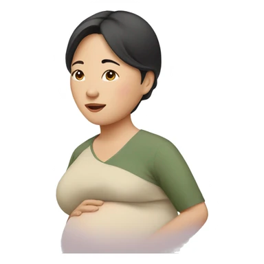 asian pregnant sticker