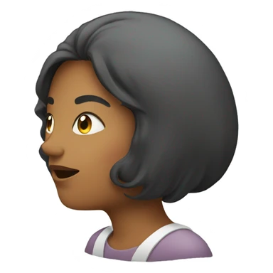 woman thinking sticker