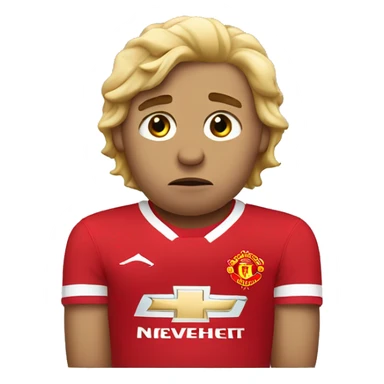 Manchester United logo being sad sticker