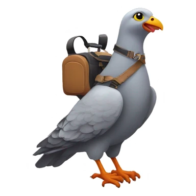 make a cat ride a pigeon sticker