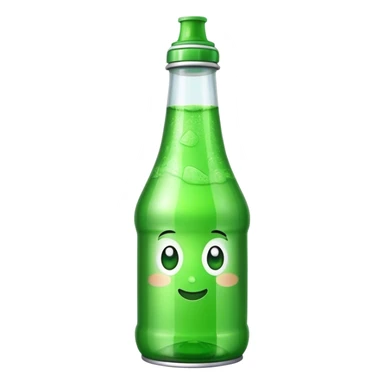green soda bottle sticker