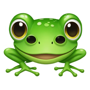 frog with coquette bow sticker