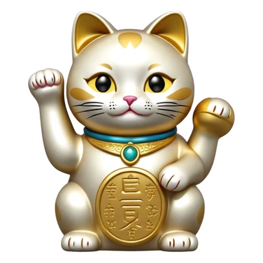 lucky cat maneki-neko sticker