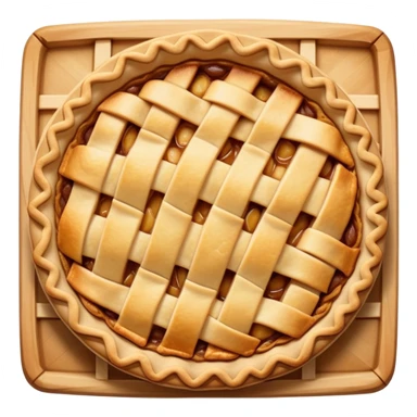 apple pie with lattice crust sticker