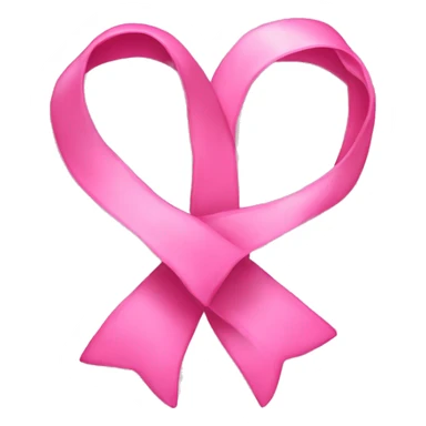 pink ribbon with pink hearts sticker