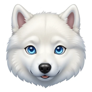 White husk dog sticker