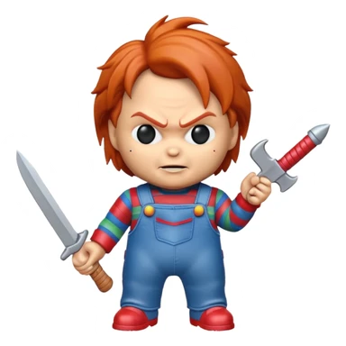 Un emojin de chuky sticker