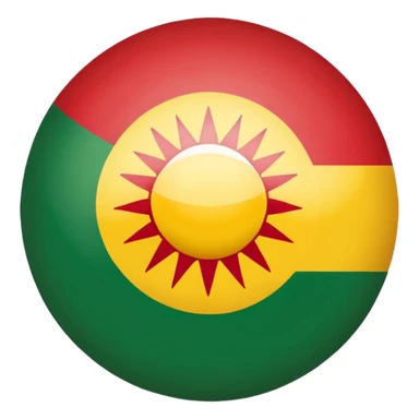 Kurdish flag sticker