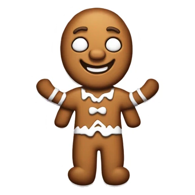 gingerbread cookies in the form of a man from the cartoon Shrek sticker