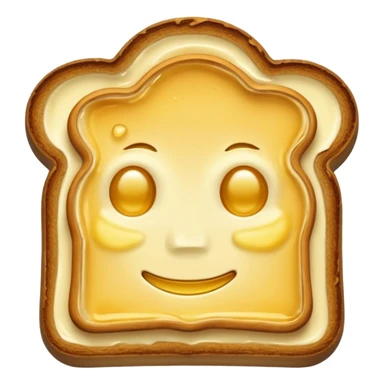 Toast with butter sticker