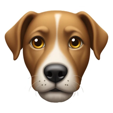 Has un perrito negro delgado con colita de león ojos marrones cara delgada cabello corto y barbas sticker