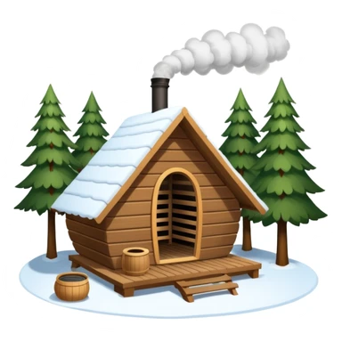 la tent that is a sauna and its smoke out the pipe try one with snow and trees around also
ag den mer som en rundt firkant og sort, også kan det stå SAUNA på sticker