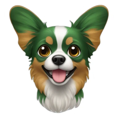 papillons vert sticker
