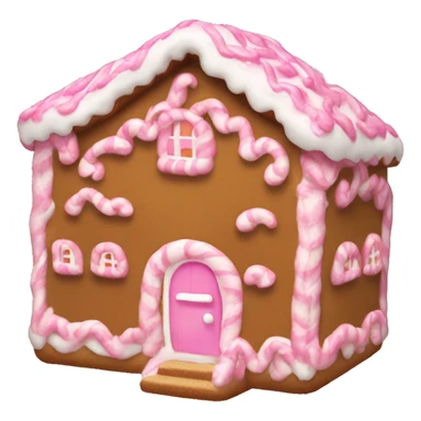 Pink coquette ginger bread house sticker