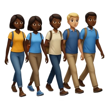 create an emoji to represent foot traffic sticker