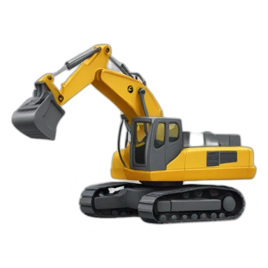 excavadora de juguete sticker