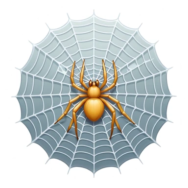 white spider web sticker