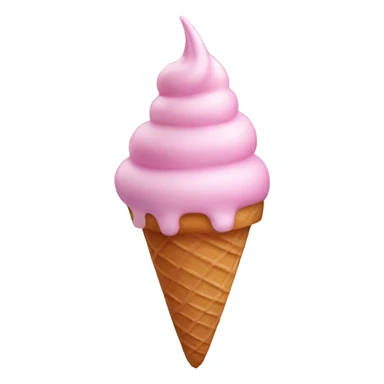 Light pink ice cream unicorn  sticker