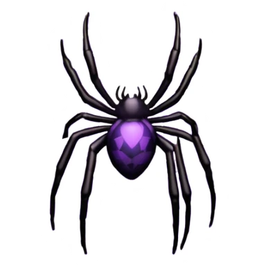 make a purple web spider sticker