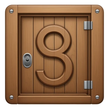 modern house door number wood sticker