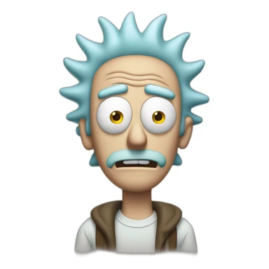 Rick from rick and morty sticker