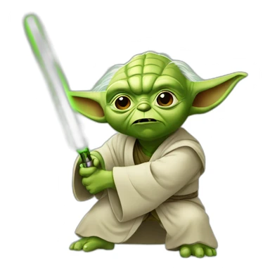 yoda aggression  sticker