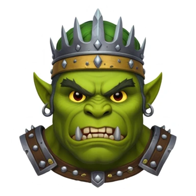 Ork King Portrai sticker