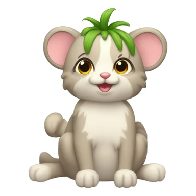 Rata con pastel de cumpleaños  sticker