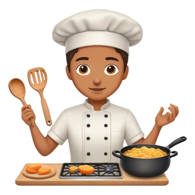 cooking only the materials sticker